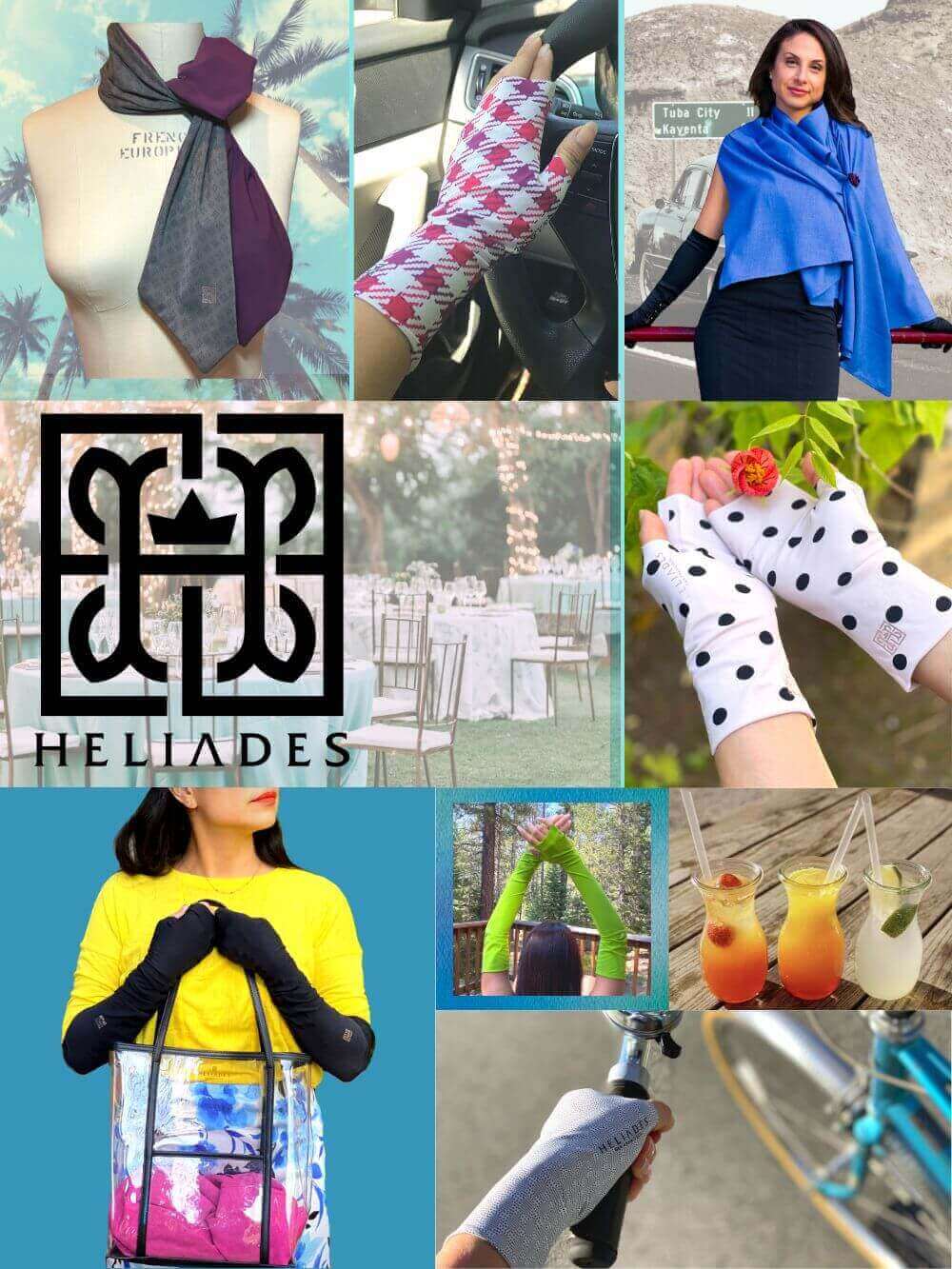 Heliades Stylish UPF 50+ Sun Protection Clothing For Every Day Wear in stylish prints and fun colors.
