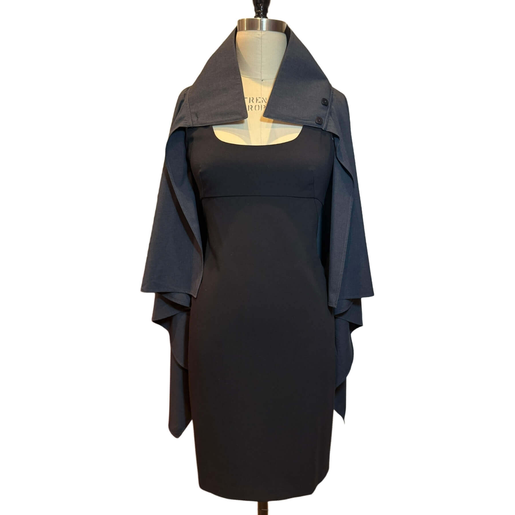 Front view of the Gray Melange Sun Shawl, a sophisticated UPF 50+ sun protective wrap styled for everyday elegance.