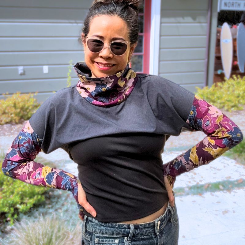 Heliades UPF 50+ sun protective shrug, full front view