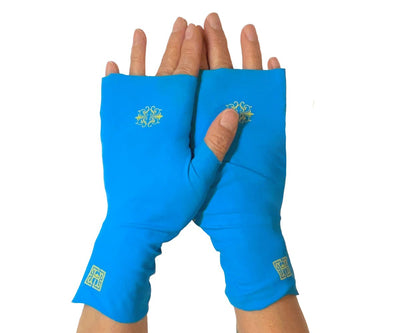Summer Driving Gloves Silk Hollow Palm Design UV Driving Gloves