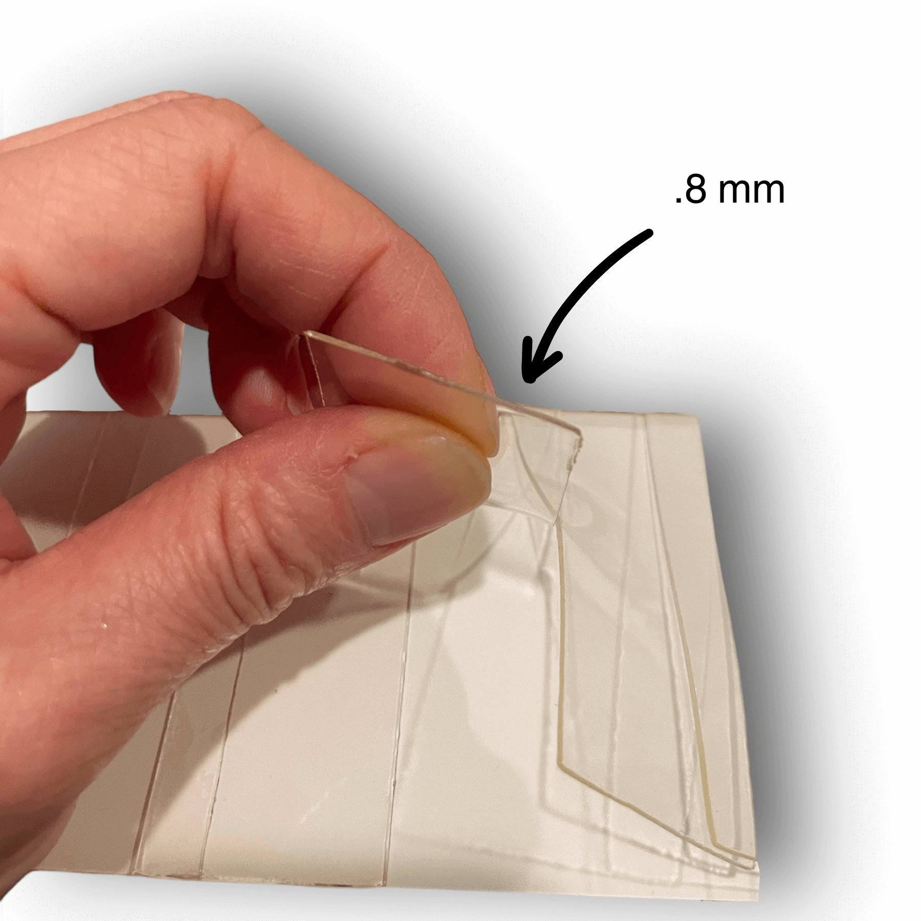 Heliades UPF Sun Protective Clothing For Every Day Skin Protection's Heli Bag is made of durable .8 mm thick transparent polyurethane material